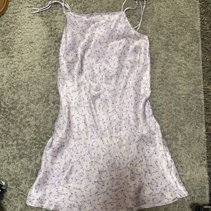 Purple flower Zara slip dress